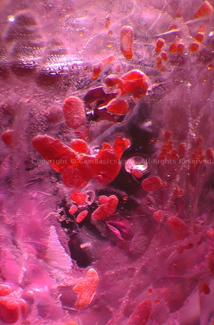 Rutile inclusions in Sri Lankan ruby